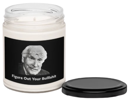 FOYB Carl Jung soy wax candle with black lid